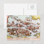 Carte Postale Combat naval (Devant / Derrière)