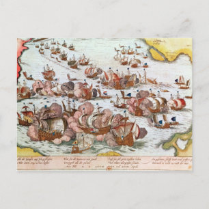 Carte Postale Combat naval