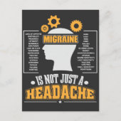 Carte Postale Combattant de la sensibilisation à la migraine, vi (Devant)
