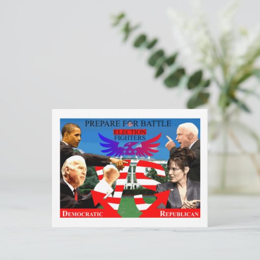 Carte Postale Combattants Électoraux ! (Debout devant)