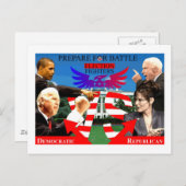 Carte Postale Combattants Électoraux ! (Devant / Derrière)