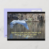 Carte Postale Combattez le bon combat de la foi. (Devant / Derrière)