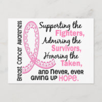 Combattez les survivants pris 4 Cancer du sein