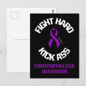 Carte Postale Combattre Dur...Fibro (Devant / Derrière)