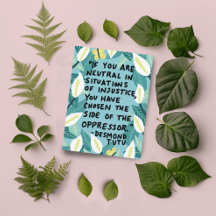 Combattre l'injustice Desmond Tutu Citation