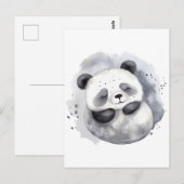 Carte Postale Combattre Panda (Devant / Derrière)