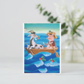 Carte Postale "Combien de fraises poussent dans la mer ?" (Debout devant)