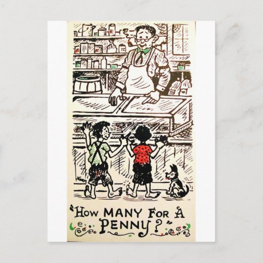 Carte Postale Combien pour un centime ? (Devant)