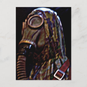 Carte Postale Combinaison NBC biologique, chimique et nucléaire(