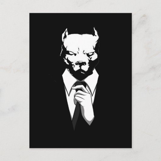 Carte Postale Combinaison Pitbull (Devant)