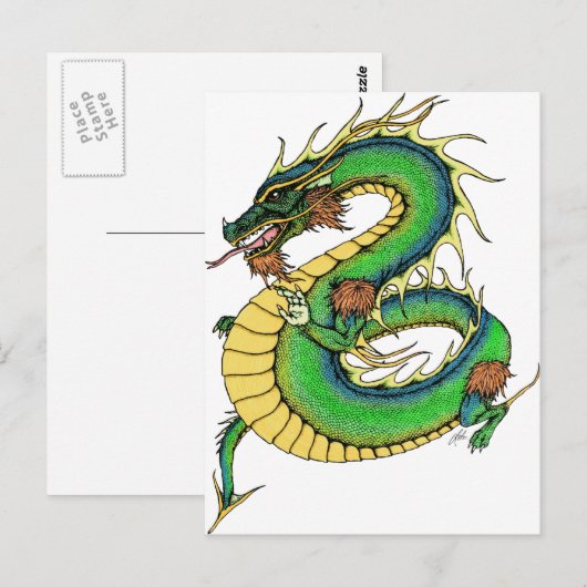 Carte Postale Combo Dragon (Devant / Derrière)