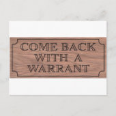 Carte Postale comebackwithwarrent.jpg (Devant)