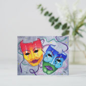 Carte Postale Comédie et tragédie (Debout devant)