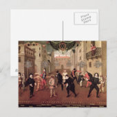 Carte Postale Comédiens italiens et français (Devant / Derrière)