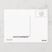 carte postale comestible (Dos)