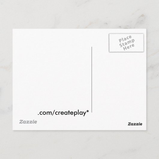 carte postale comestible (Dos)