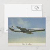 Carte postale Comet Jetliner des années 1950 (Devant / Derrière)