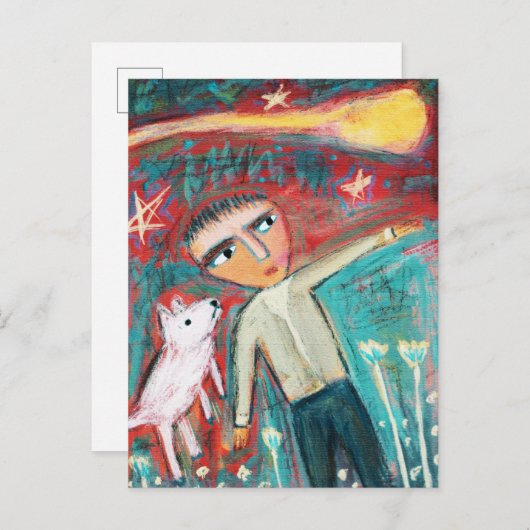 Carte Postale Comète (Devant / Derrière)