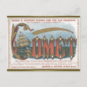 Carte Postale Comète Clipper