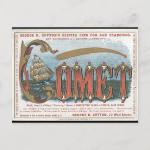Carte Postale Comète Clipper