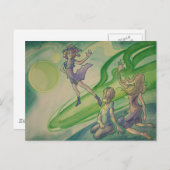 Carte Postale Comète Passerby (Devant / Derrière)