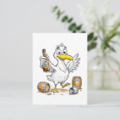 Carte Postale Comic Bird Barrel Dance (Debout devant)