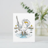 Carte Postale Comic Bird Jauge de crue Devoir (Debout devant)