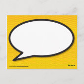 Carte Postale Comic Book Pop Art Speech Bubble 2020 Calendar (Dos)