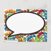 Carte Postale Comic Book Pop Art Speech Bubble 2020 Calendar (Dos)