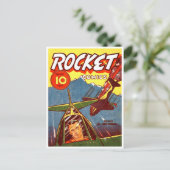 Carte Postale Comic d'avion de chasse vintage (Debout devant)