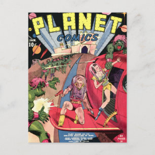 Carte Postale Comics Planètes