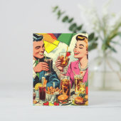 Carte Postale Comics Retro Couple Dracks (Debout devant)