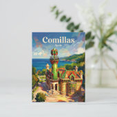 Carte Postale Comillas Espagne (Debout devant)