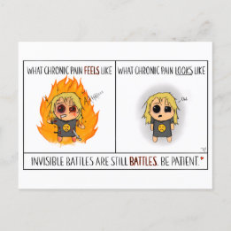 Carte postale comique Chronic Pain