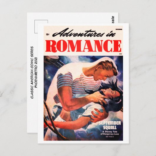 Carte postale comique classique (Devant / Derrière)