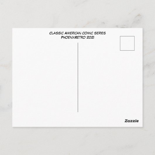 Carte postale comique classique (Dos)