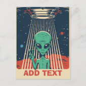 Carte postale comique d'extraterrestre, modifier l (Devant)