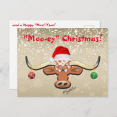 Carte postale Comique Longhorn Steer (Devant / Derrière)