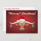 Carte postale Comique Longhorn Steer (Devant / Derrière)