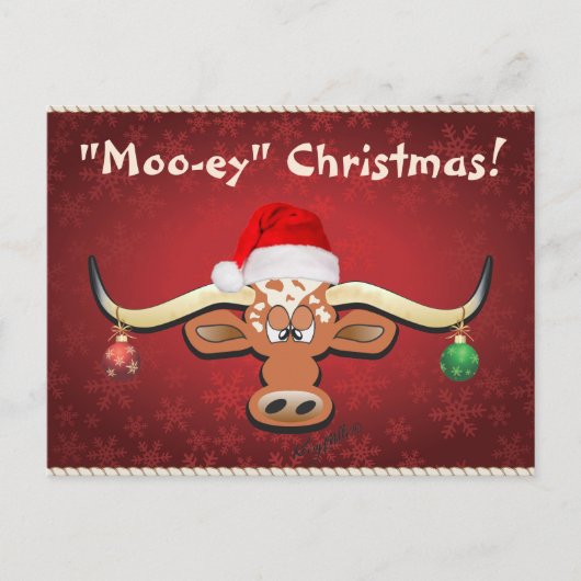 Carte postale Comique Longhorn Steer (Devant)