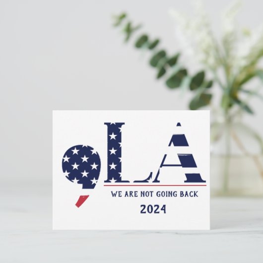 Carte Postale Comma La Harris pour le président 2024 (Debout devant)