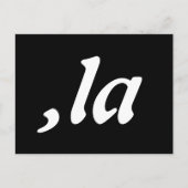 Carte Postale Comma La Kamala Harris - Conception de texte custo (Devant)