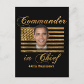 Carte Postale Commandant en chef, Barack Obama (Devant)
