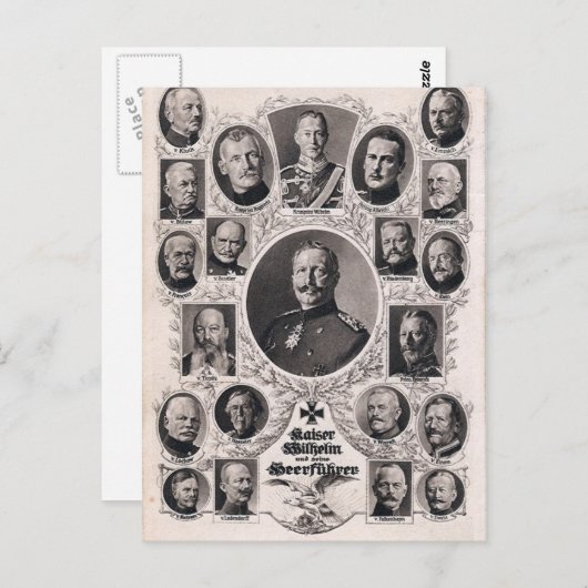 Carte Postale Commande allemande WWI (Devant / Derrière)