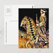 Carte postale : "Commander On Horseback" (Devant / Derrière)