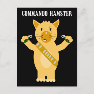 Carte Postale Commando Hamster