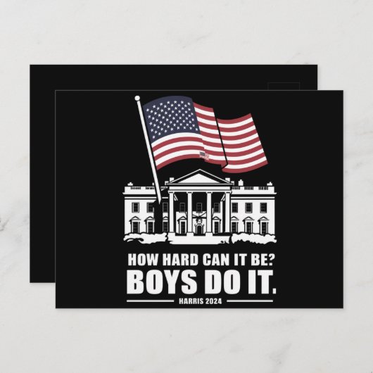 Carte Postale Comme Ça Peut Être Difficile Pour Les Garçons Fait (Devant / Derrière)