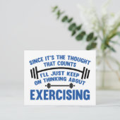 Carte Postale Comme c'est la pensée qui compte, je vais continue (Debout devant)