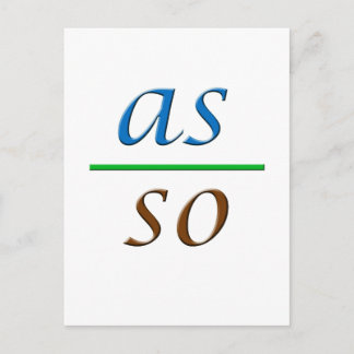 Carte Postale comme ci-dessous