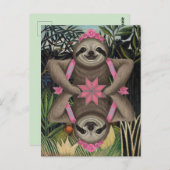 Carte Postale Comme Ci-Dessus Ainsi Sous Sloth (Devant / Derrière)